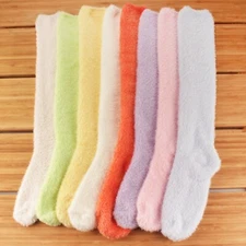 Chirpy Socks - Women's Fuzzy Soft Colored Knee High Socks