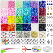 4Mm Glass Seed Beads Jewelry Bracelet Making Kit DIY Small Friendship Tiny Waist