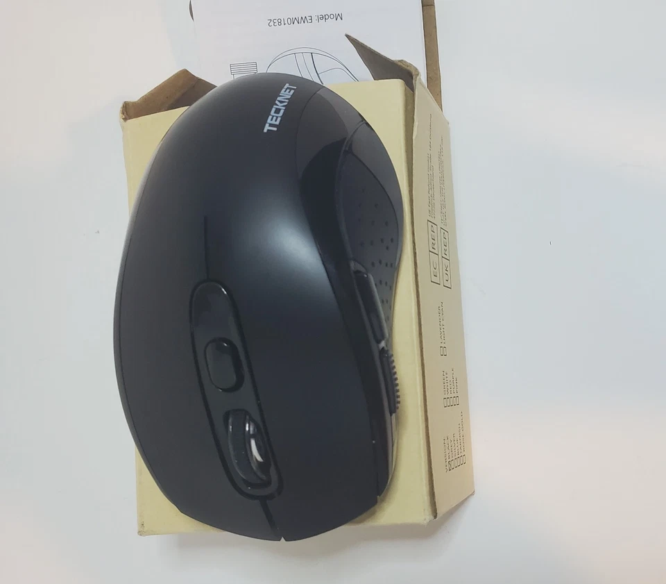 TECKNET Wireless Mouse 6 Buttons Model# EWM01832 Black - Image 3 of 3