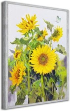 Sunflowers Canvas Wall Art Landscape Abstract Painting Textured Picture