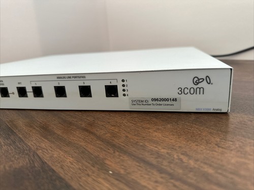 3Com NBX V3000 Analog IP Phone System 3C10600A - With Cord Powers On - Picture 6 of 15