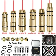 9mm/380ACP/40S&W Laser Training Bullet Dry Fire Cartridge Tactical Red Dot Laser