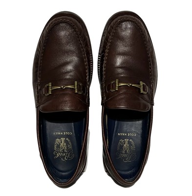 COLE HAAN Pinch Maine Classic Brown Leather Horsebit Men display picture 1