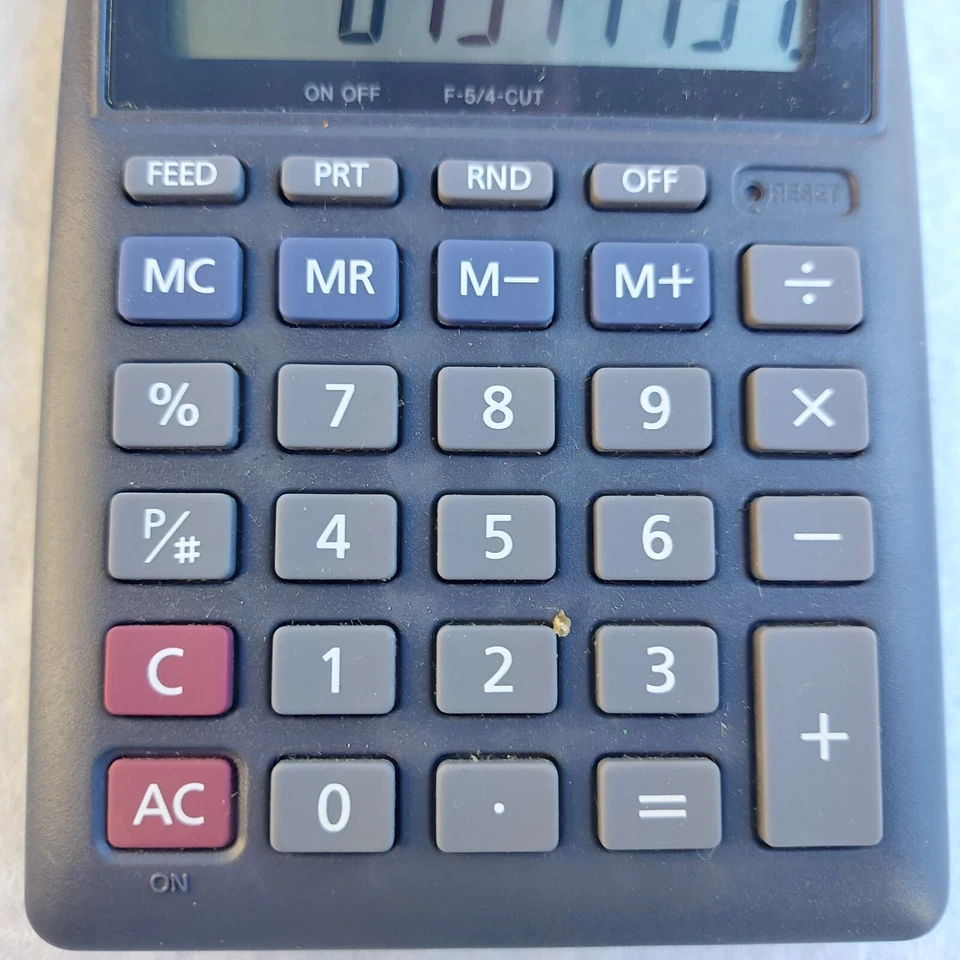 Casio HR-8L Printing Calculator Black Tested with 20 Rolls Brand New Free P&P - Image 4 of 4