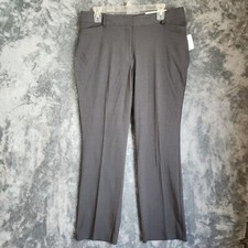 AUDRA Liz Claiborne NWT 12 Career Formal Curvy Trousers Dress Pants GRAY