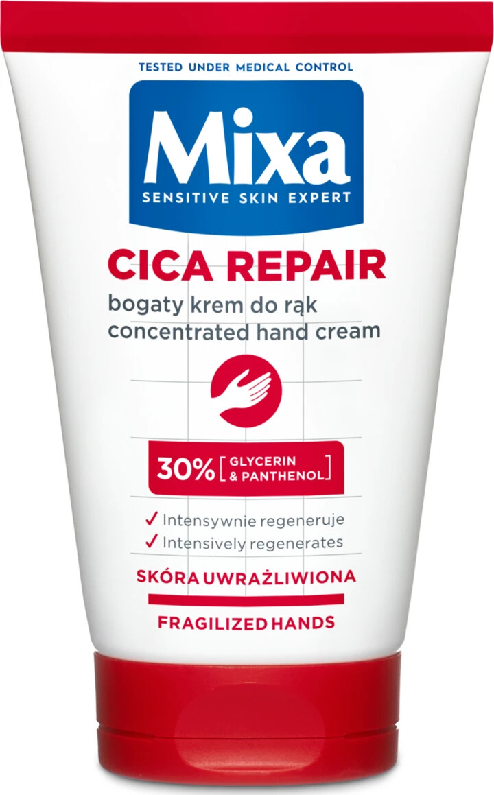 Mixa Cica Repair Concentrated Hand Cream 30% Glycerin + Panthenol 50ml
