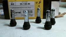 Schrader Bridgeport 30-136-50 Tire Valve Stems Chrome Sleeved 50 Per Order Fs