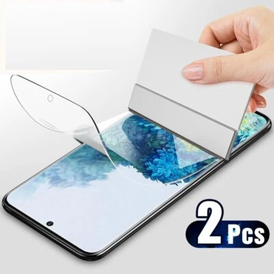 2x Displayschutz Panzer Flexible Folie TPU Gorilla Schutz Klar Full Schutzfolie - Bild 1 von 4