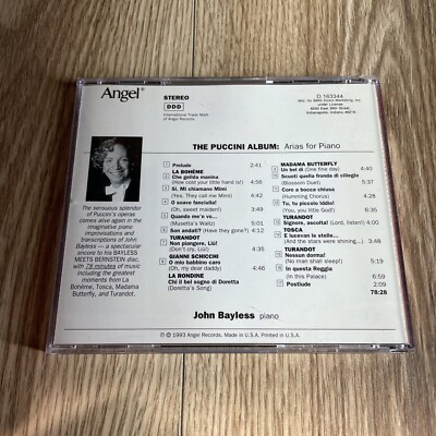 The Puccini Album: Arias for Piano - Audio CD By John Bayless