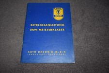 Betriebsanleitung Bedienungsanleitung AUTO UNION DKW-Meisterklasse F 89 P 1954