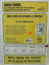 NIP Refill Pack Of 10 pages 5 Sheets 8" x 10" Pioneer fits APS247  PAP247
