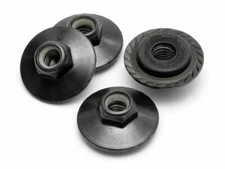 HPI Racing - Flanged Lock Nut, M5X8mm, Black, (4pcs)