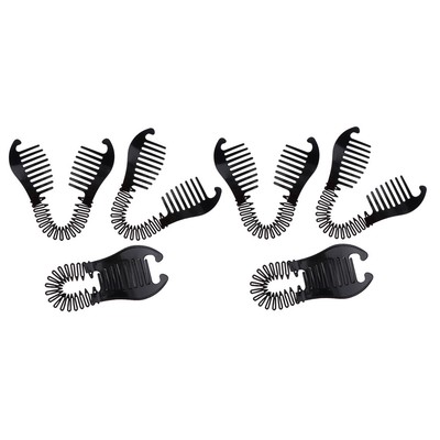 Plastic Banana Hair Clips 2 Sided French Braiding Comb Ponytail