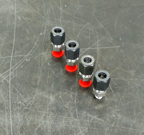 Parker 6BU SS Straight Fitting Lot of 4