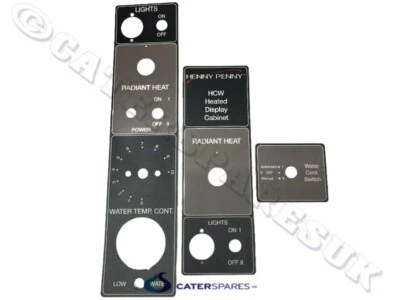 HENNY PENNY HCW CHICKEN WARMER DISPLAY FACIA STICKER LABEL 3 PIECE SET