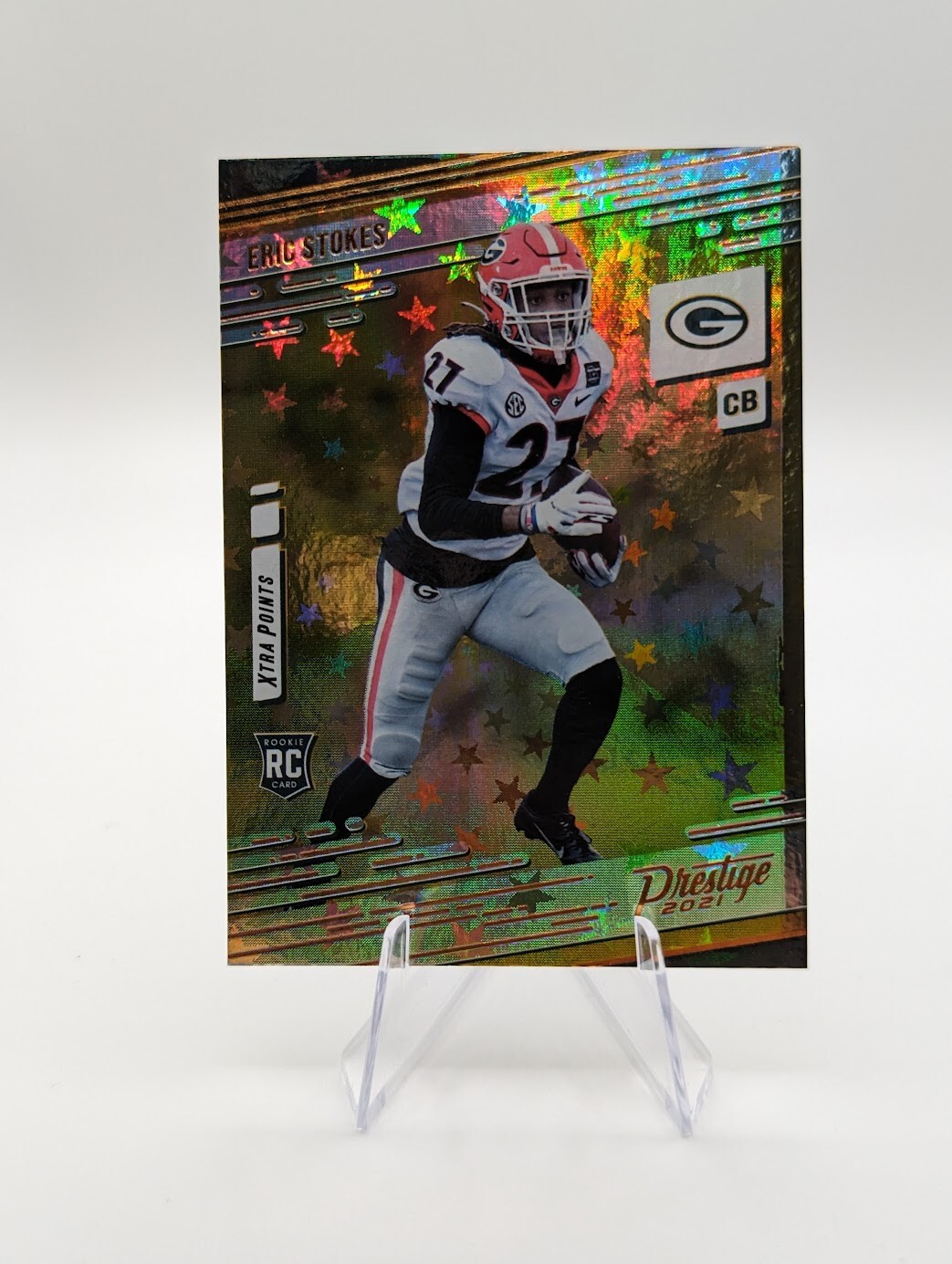 Eric Stoked 2021 Panini Prestige Xtra Points Astral RC #265 Packers