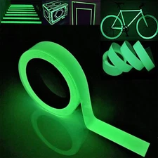 2Pcs Glow In The Dark Luminous Tape Self Adhesive Wall Sticker Fluorescent Light