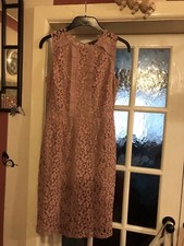 Warehouse Size 10 Dusky Pink Lacey Dress