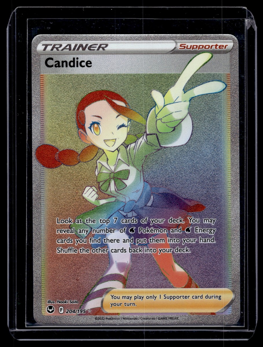 Candice Secret Pokemon SWSH12: Silver Tempest Card #204/195 | eBay