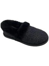 Skechers Cozy Campfire Floral Quilted Slipper Bright Blossom Black