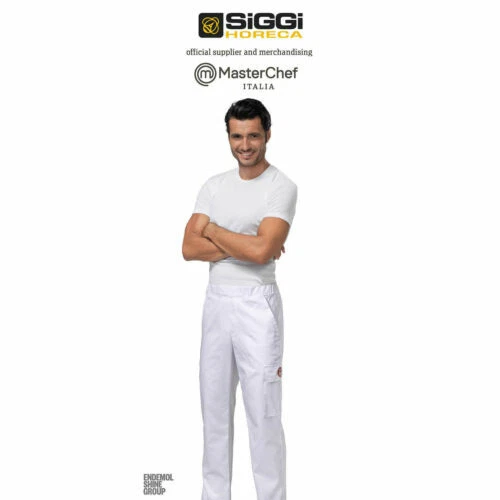 Pantaloni da uomo neri in cotone