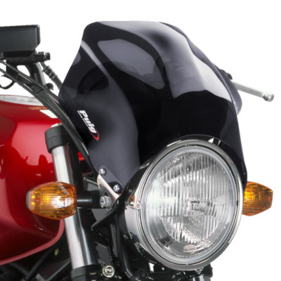 PUIG WINDSHIELD UNIV. MOD. RAPTOR FUR TRIUMPH STREET TWIN 17' DARK TINTED