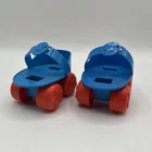 Vintage Cabbage Patch Kids Doll Blue & Red Roller Skates Toy Accessories