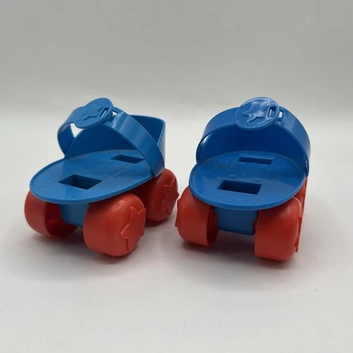 Vintage Cabbage Patch Kids Doll Blue & Red Roller Skates Toy Accessories