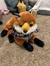 Aurora Plush Fox With Bandana Orange Stuffed Animal Plush Toy NWOT 2018