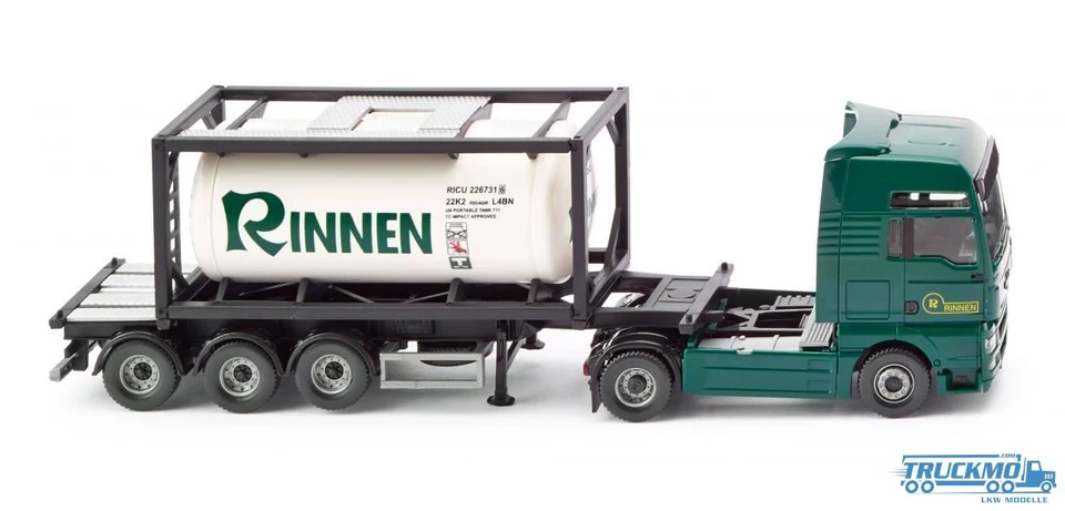 Wiking Rinnen MAN TGX Tankcontainersattelzug 20 053601 - Bild 1 von 1