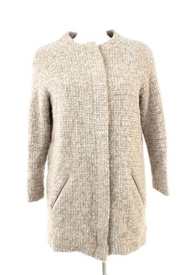 Imperial Mantel Bouclé Damen Gr. S Beige Wolle Mohair