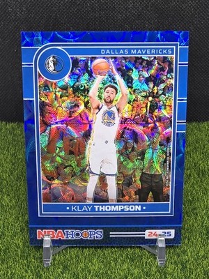    2024-25 NBA Hoops Klay Thompson /99 Scope Blue Prizm Premium #3 Mavericks