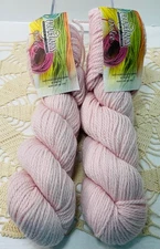 Cascade Dolce Superfine Alpaca/Wool/Silk Yarn Lot of 2 Pale Pink New Vintage