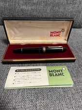 Stylo plume Montblanc Meisterstuck 149 noir bordure or plume 14C