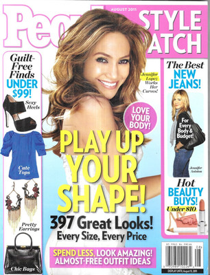 People Style Watch Magazine Jennifer Lopez Best Jeans Budget Fashion Bags 2011