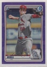 2020 Bowman Draft Chrome Purple Refractor 43/250 Ian Bedell #BD-100 1sr