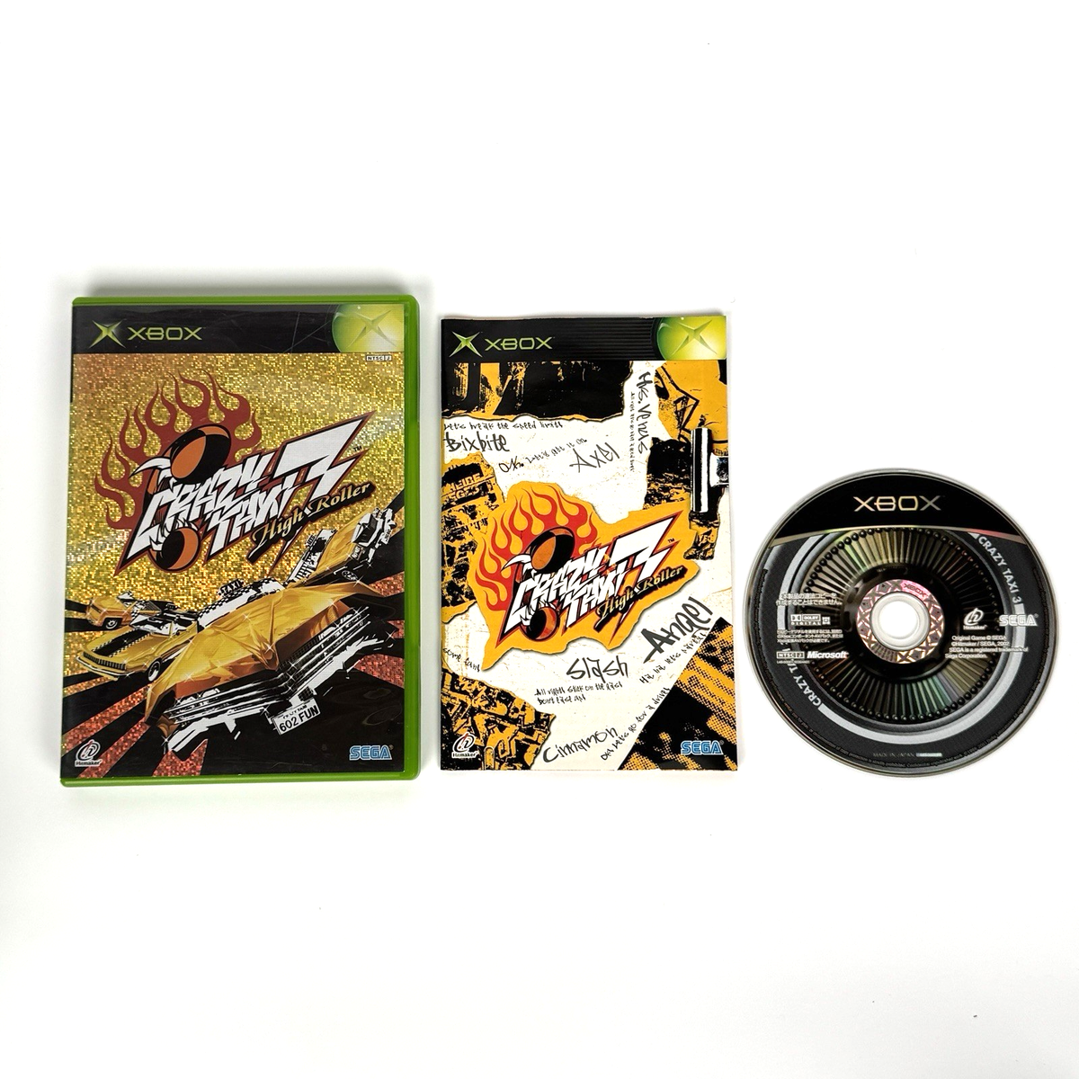 Crazy Taxi 3 High Roller Microsoft Xbox Complete Japanese - Fast