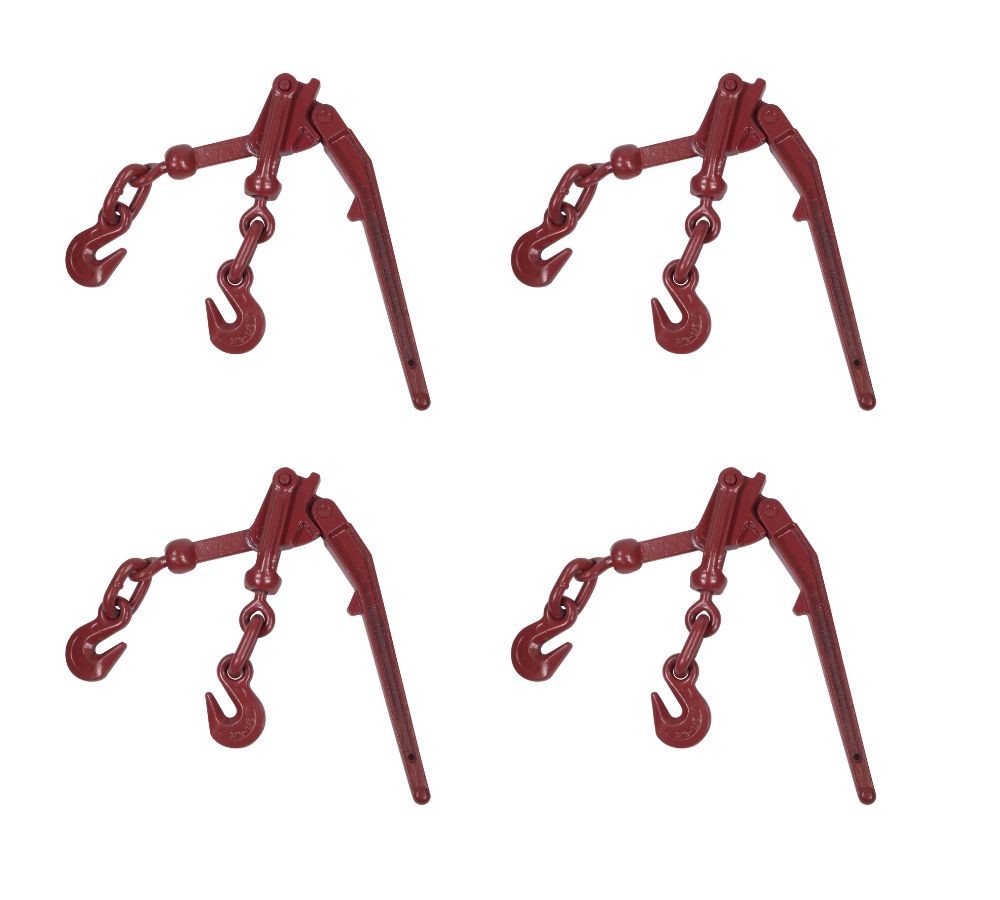 4 Pk Lever Style Recoilless Snap Binders 3/8"-1/2" G70 Chain Binder 9200 LBS WLL