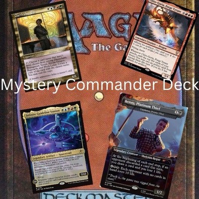 Magic: The Gathering Commander Mystery Deck with hand painted deckbox & sleeves