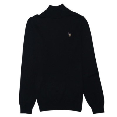 Ralph Lauren Rollkragenpullover Herren schwarz Wolle Größe S