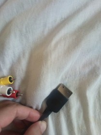 Genuine Official OEM Sega Dreamcast Composite AV Cable TESTED WORKING 