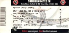 Sheffield United v Hull City 26/12/10 Championship Ticket