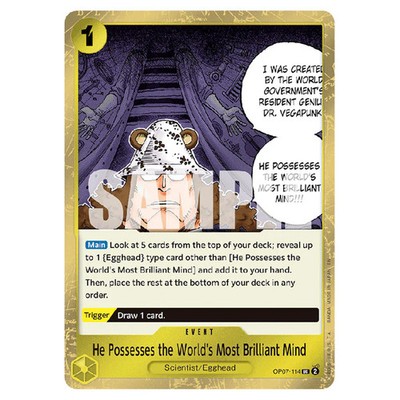 One Piece Premium Booster 02 He Possesses the World's Most Brilliant Mind (Un...