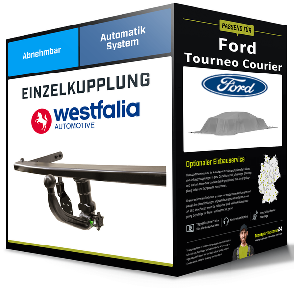 Abnehmbare AnhäNgerkupplung FüR Ford Tourneo Courier 23- Typ V769 Westfalia NEU-image