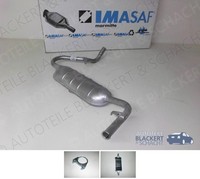 Imasaf ESD Auspuff Endtopf + Anbauteile für Lada Niva 1600 1976-1995