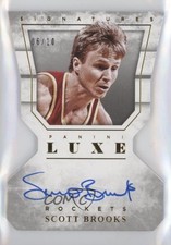 2015-16 Panini Luxe Die-Cut Auto Gold 6/10 Scott Brooks #DC-SBK Auto 1u6