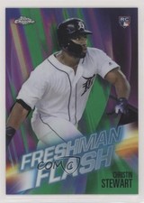 2019 Topps Chrome Freshman Flash Green Refractor 93/99 Christin Stewart #2 0a3
