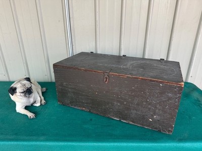 Vintage US Military Foot Locker Trunk U.S. Navy Senior Chief 32