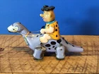 Vintage Marx Fred Flintstone Dino Windup Dated 1962-Works