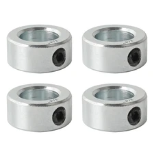 4 Pack Zinc Plated Carbon Steel 3/4" Bore Shaft Collars Screw Style for Auto/Ind